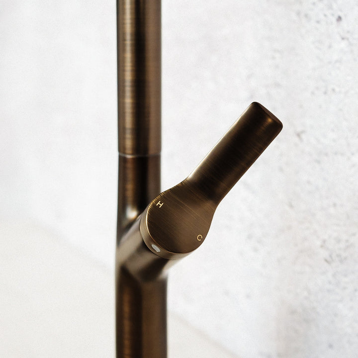 Melior Antique Brass Pull Out Spray Kitchen Mixer Tap