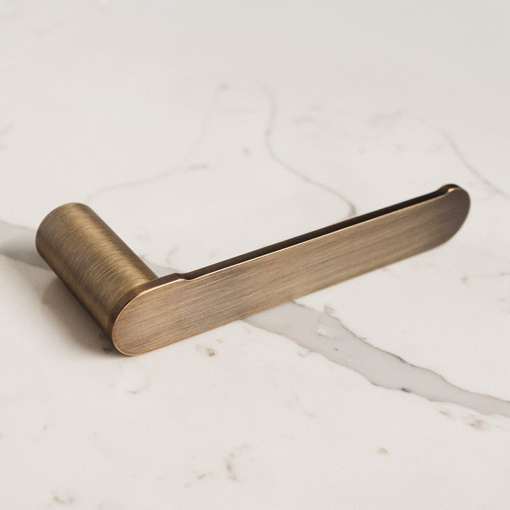 Curvo Antique Brass Toilet Roll Holder